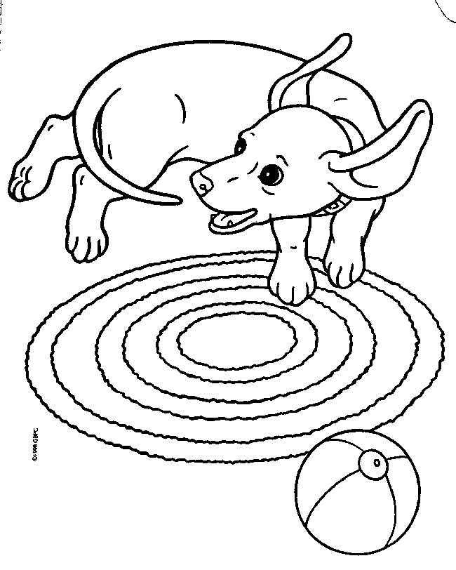 Plansa de colorat cu Caine 44 39